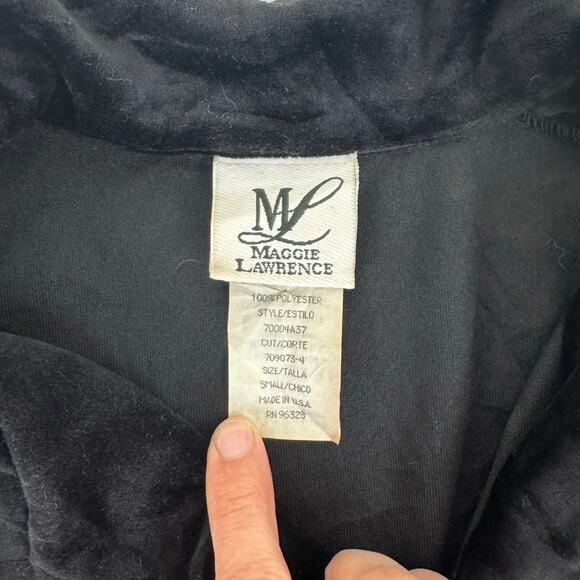 Vintage 80s Black Velvet Double-Breasted Blazer Jacket – Maggie Lawrence - Picture 11 of 14